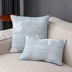 Concierge Collection 2-Piece Jacquard Decorative Pillow Set