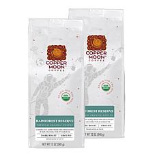 Copper Moon 2-pack Rainforest Dark Roast Ground Coffee 