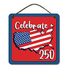 Courtside Market Celebrate 250 USA II 12x12" Artboard with Twine