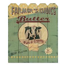 Courtside Market Country Dairy II Wood Picket - 9" x 12"