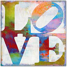 Courtside Market Staked Love Canvas Wall Art - 24" x 24"