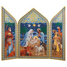 Craft Buddy Crystal Art Hinged Triptych Nativity Scene