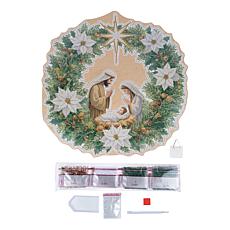 Craft Buddy Crystal Art Nativity Wreath - Oh Holy Night