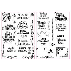 Craft Buddy Greetings and Embellishments A6 Stamp Sets