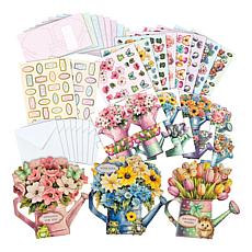 Craft Buddy Sunny Day Floral Watering Can Shaped Card Kit