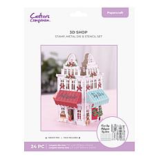 Crafter's Companion 3D House Stamp, Stencil & Die Set