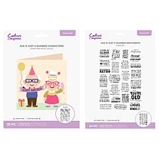 Crafter's Companion Age is Just a Number Stamp & Die Set