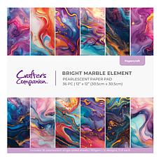 Crafter's Companion Bright Marble Element 12" x 12" Paper Pad