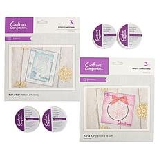 Crafter's Companion Chunky & Extra Chunky Glitter Paste & Stencil Set