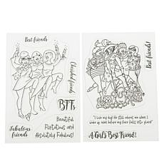 Crafter's Companion Fabulous Friends Best of Friends Stamps
