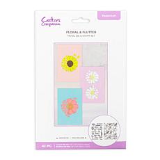 Crafter's Companion Floral and Flutter Stamp and Die Set