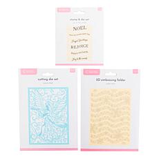 Crafter's Companion Joyous Angel Stamp, Die and Embossing Folder Kit