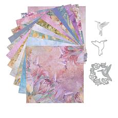Crafter's Companion Nature's Garden Hummingbird Dies and Paper Pad