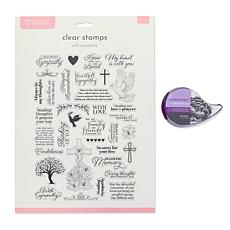 Crafter's Companion Sympathy Stamp and Ink Pad Kit