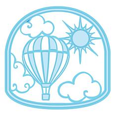 Creative Expressions Hot Air Balloon Snow Globe Scene Die