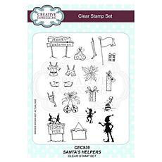 Creative Expressions Santa's Helpers A5 Clear Stamp Set