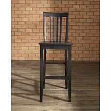 Crosley Furniture School House 2-piece 30" Bar Stool Set - Black