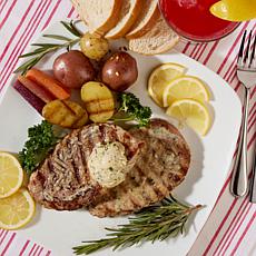 Curtis Stone 20-pack 6 oz. Boneless Pork Ribeyes w/ Butter Ships 6/16