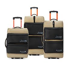 Delsey Paris Jeep JSOO6B 3-Piece Rolling Duffel Bag Set