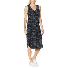 Democracy V-Neck Knit Tank Midi Dress
