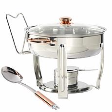 Denmark 8-Piece 4-Quart Stainless Steel Round Chafing Dish