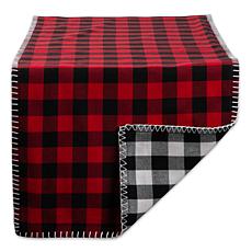 Design Imports 14"x72" Christmas Buffalo Check Reversible Table Runner
