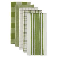 Design Imports Assorted Everyday Kitchen Towels 5-pack