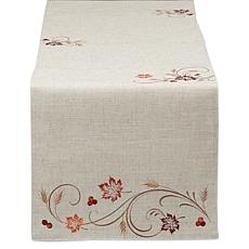 Design Imports Autumn Wheat Table Runner 14" x 108"
