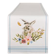 Design Imports Garden Bunny Printed Table Runner - 14" x 108"