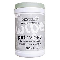 DexyPaws Oatmeal & Vitamin E Cleansing Wipes 200ct Canister