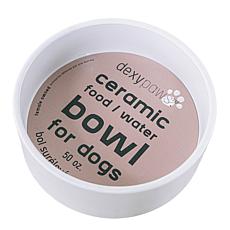 DexyPaws White Ceramic Dog Bowl 50oz