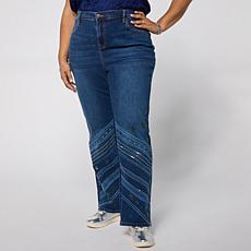 DG2 by Diane Gilman Americana Embroidered Bootcut Jean
