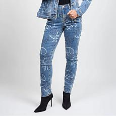 DG2 by Diane Gilman From the Vault Denim Graffiti Skinny Jean