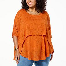 DG2 by Diane Gilman Jacquard Double Layer Top