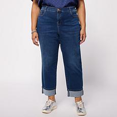 DG2 by Diane Gilman New Classic Stretch Cuffed Girlfriend Jean