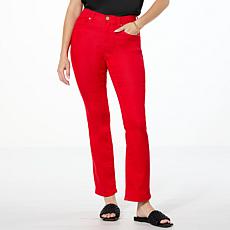 DG2 by Diane Gilman Virtual Stretch Denim Baby Bootcut 5-Pocket Jean