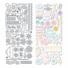 Diamond Press 3D Birthday Cake Stamp & Die Kit