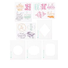 Diamond Press Best Wishes Stamp and Stencil Set