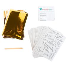 Diamond Press Foil Rub-Ons and Adhesive Set