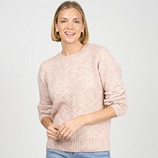 Diane Gilman Speckled Yarn Cable Knit Sweater