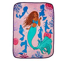 Disney Little Mermaid Plush Throw Blanket