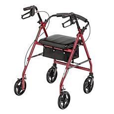 Drive Medical Aluminum Rollator, 7.5" Casters - Blue