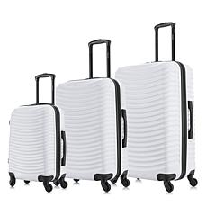 DUKAP Adly 3-Piece Lightweight Hardside Spinner Luggage Set