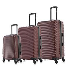 DUKAP Adly 3-Piece Lightweight Hardside Spinner Luggage Set
