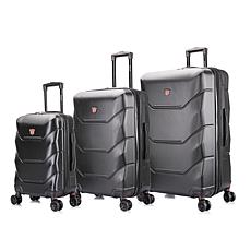 DUKAP Zonix 3-Piece Hardside Expandable Spinner Luggage Set