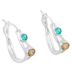 Dune Jewelry Sterling Silver Caribbean Ebb & Flow Hoop Earrings