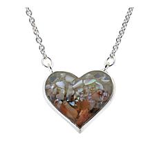Dune Jewelry Sterling Silver World Elements Full Heart 16" Necklace