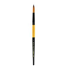 Dynasty Black Gold Series Synthetic Brushes Short Handle - 12 Round