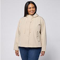 Elle Get the Look Hooded Cropped Parka