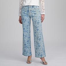 Elle Live Get the Look Lace Print Denim Pant